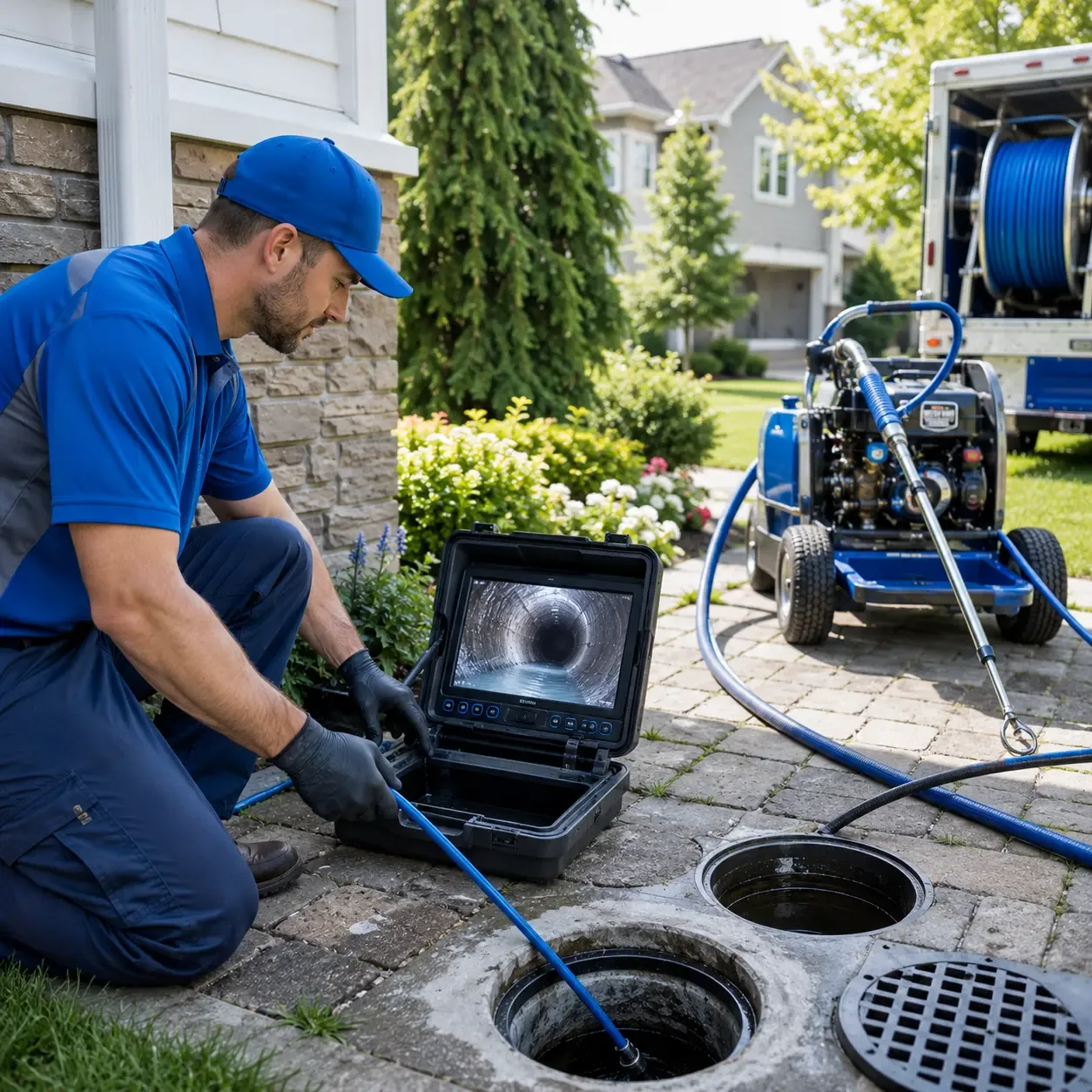 Outdoor drain cleaning professionals serving Cecil, WI